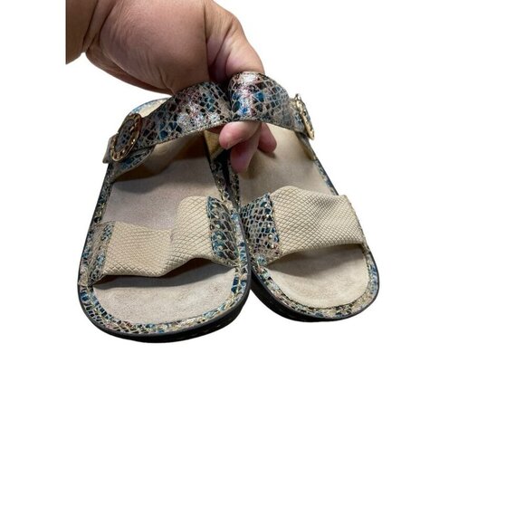 Alegria Keara Fawn Fancy Wedge Comfort Sandals Leather Size 39 US 8.5-9 - Picture 8 of 9